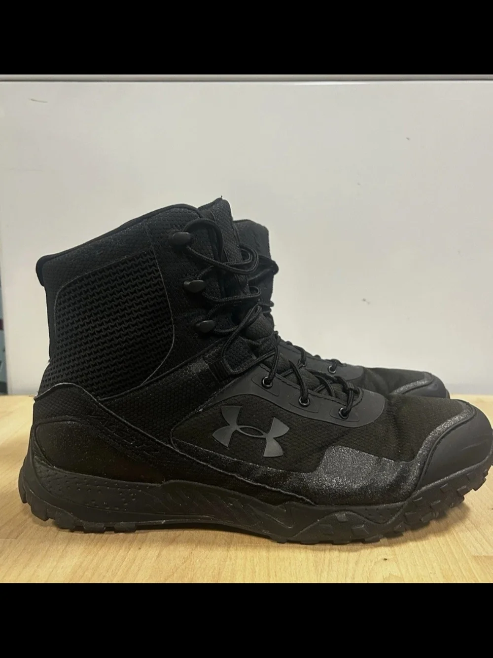 Under Armour Men's All-Black Tactical Lace-Up Boots